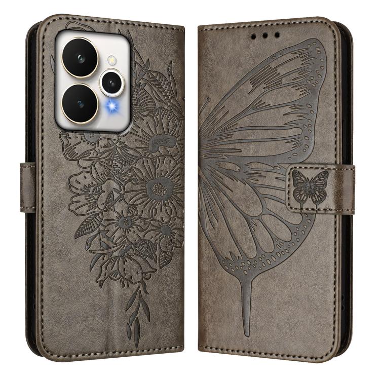 For Realme 15 5G / Realme 15 Pro 5G Embossed Butterfly Leather Phone Case