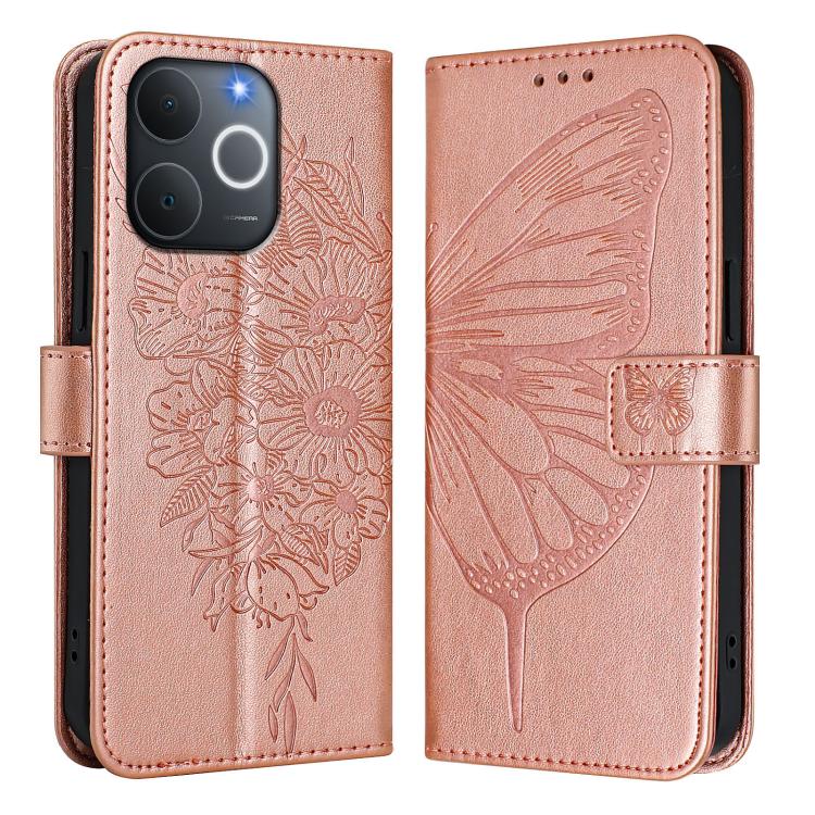 For Realme C71 4G India Embossed Butterfly Leather Phone Case