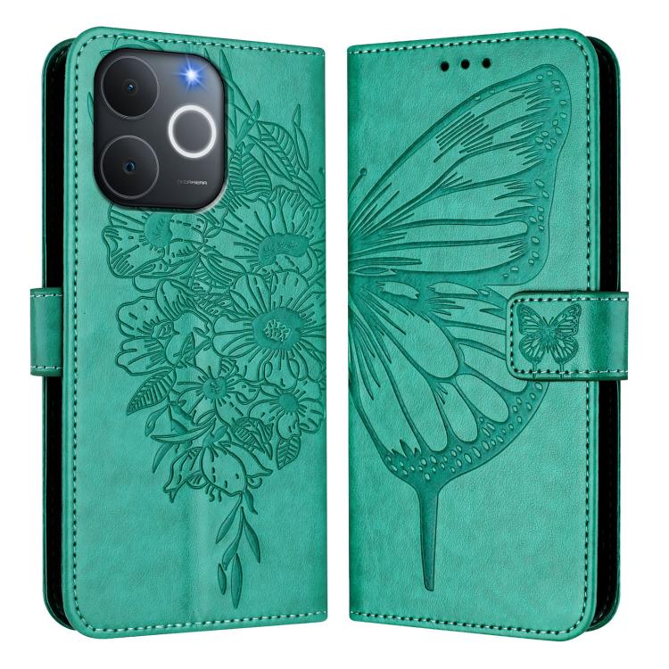 For Realme C71 4G India Embossed Butterfly Leather Phone Case