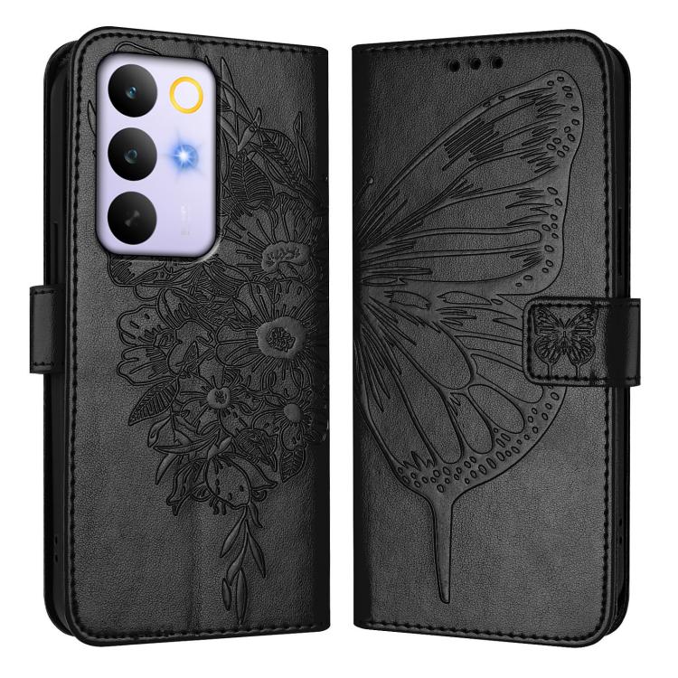 For Realme C85 5G / 15x 5G India Embossed Butterfly Leather Phone Case