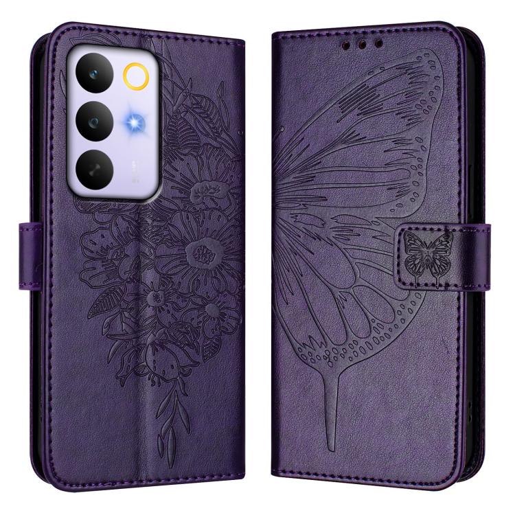 For Realme C85 5G / 15x 5G India Embossed Butterfly Leather Phone Case