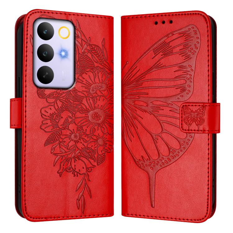 For Realme C85 5G / 15x 5G India Embossed Butterfly Leather Phone Case