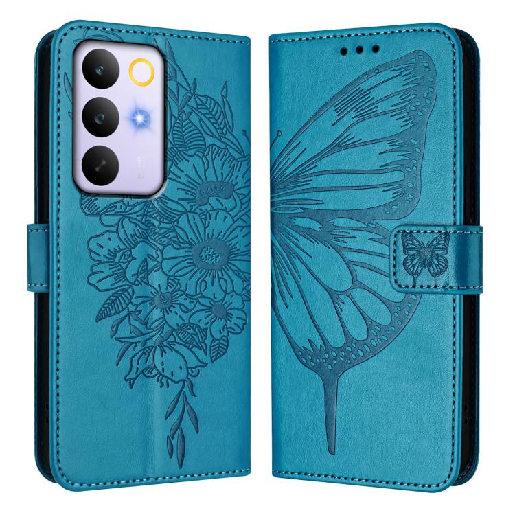 For Realme C85 5G / 15x 5G India Embossed Butterfly Leather Phone Case
