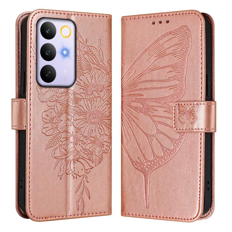For Realme C85 5G / 15x 5G India Embossed Butterfly Leather Phone Case