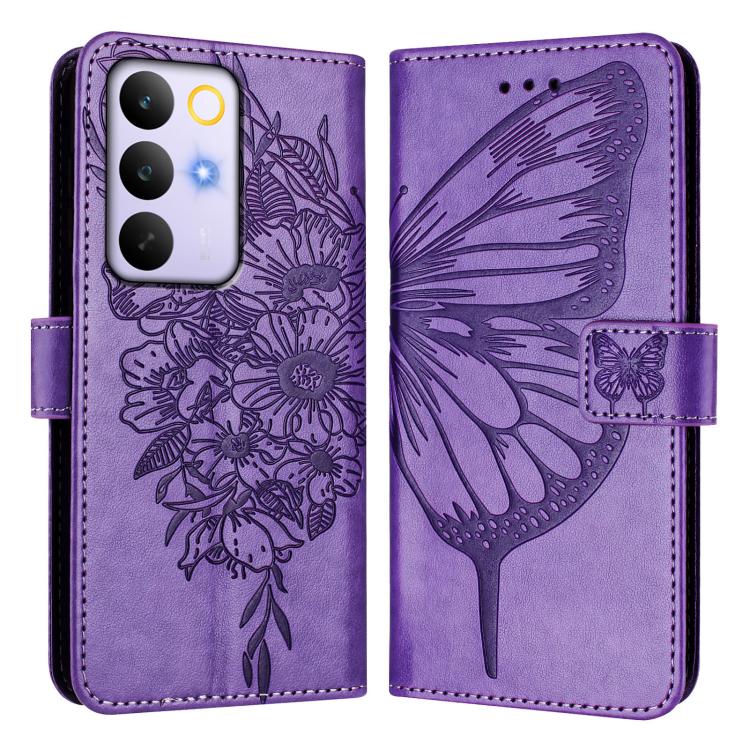 For Realme C85 5G / 15x 5G India Embossed Butterfly Leather Phone Case