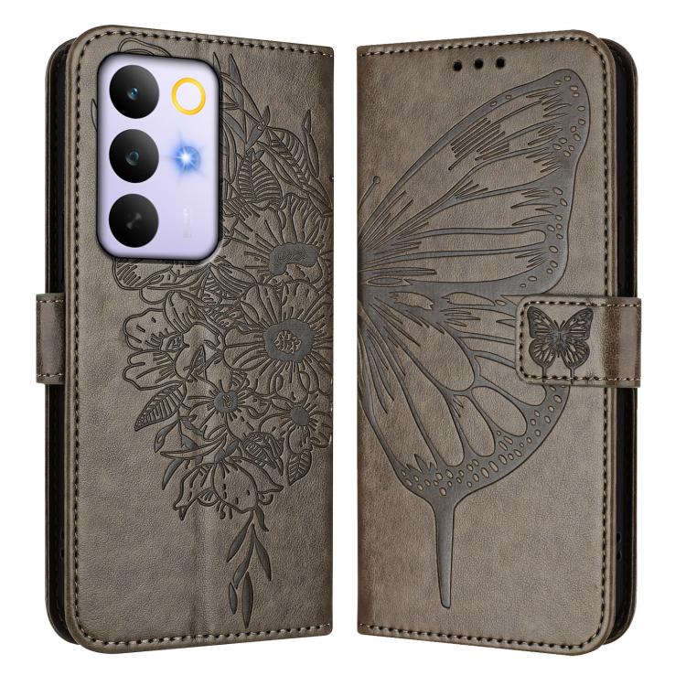 For Realme C85 5G / 15x 5G India Embossed Butterfly Leather Phone Case
