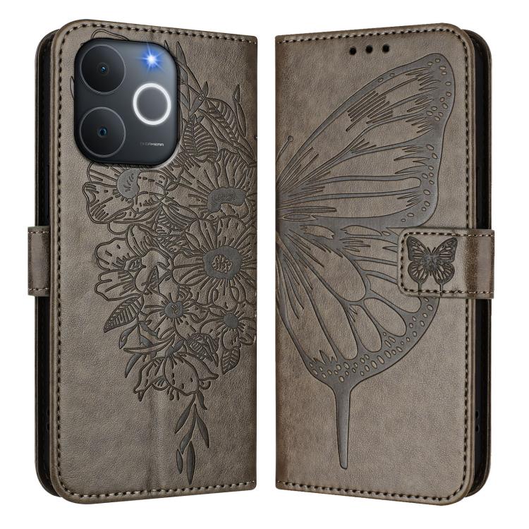 For Realme Note 70 4G / 70T 4G Embossed Butterfly Leather Phone Case