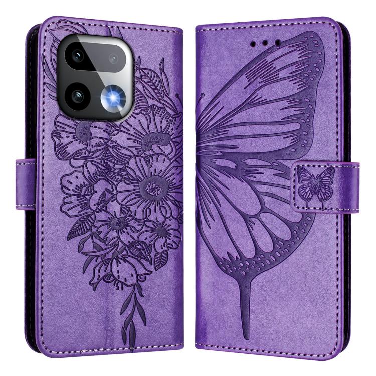 For Realme 16 Pro+ 5G Global Embossed Butterfly Leather Phone Case