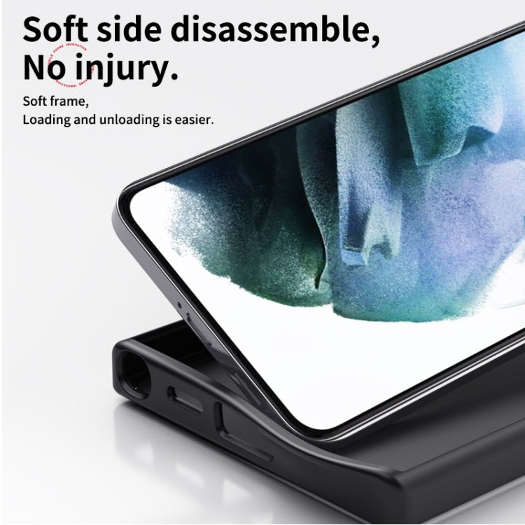 For Samsung Galaxy S25+ 5G Double Ring MagSafe Holder Carbon Fibre Phone Case