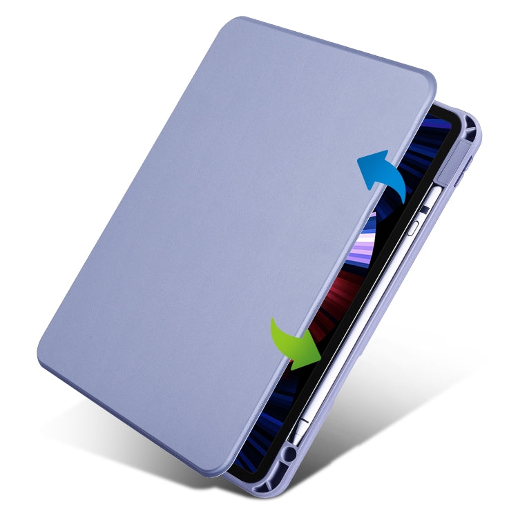 For iPad Air 13 2025 / 2024 Acrylic 360 Degree Rotation Holder Leather Tablet Case