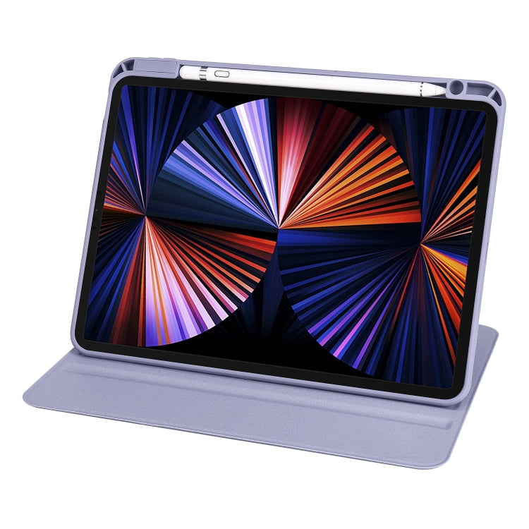 For iPad Air 13 2025 / 2024 Acrylic 360 Degree Rotation Holder Leather Tablet Case