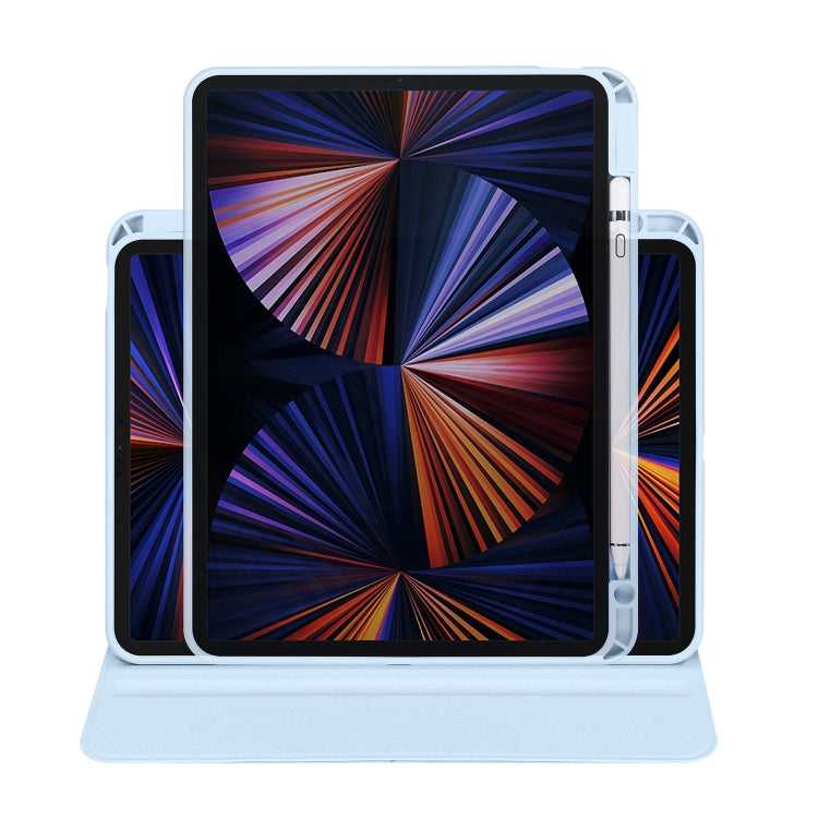For iPad Pro 11 2025 / 2024 Acrylic 360 Degree Rotation Holder Leather Tablet Case