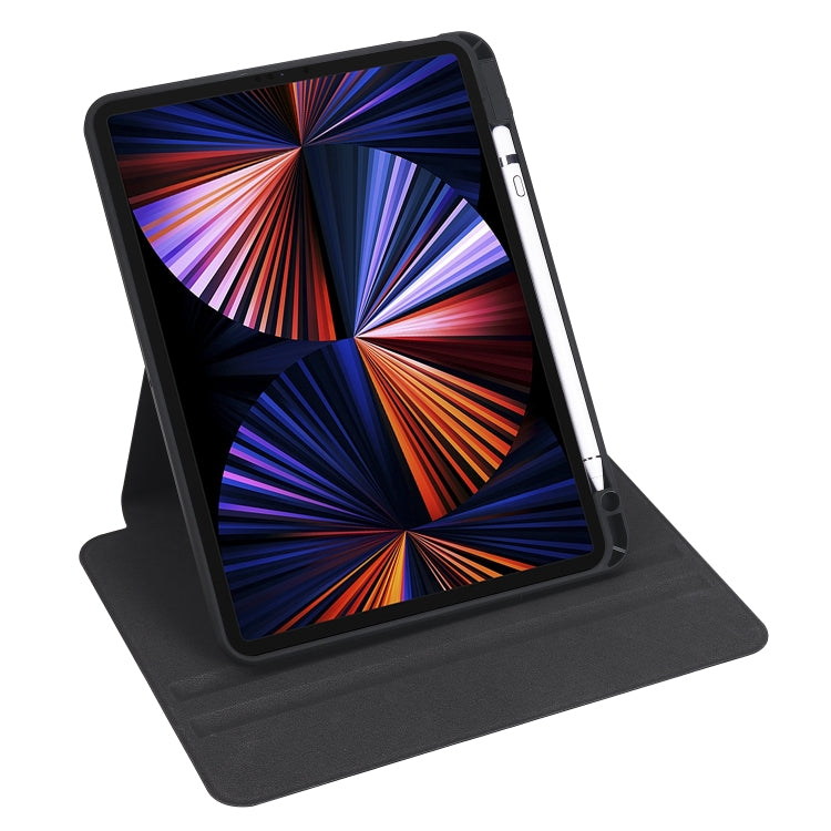 For iPad Pro 11 2025 / 2024 Acrylic 360 Degree Rotation Holder Leather Tablet Case