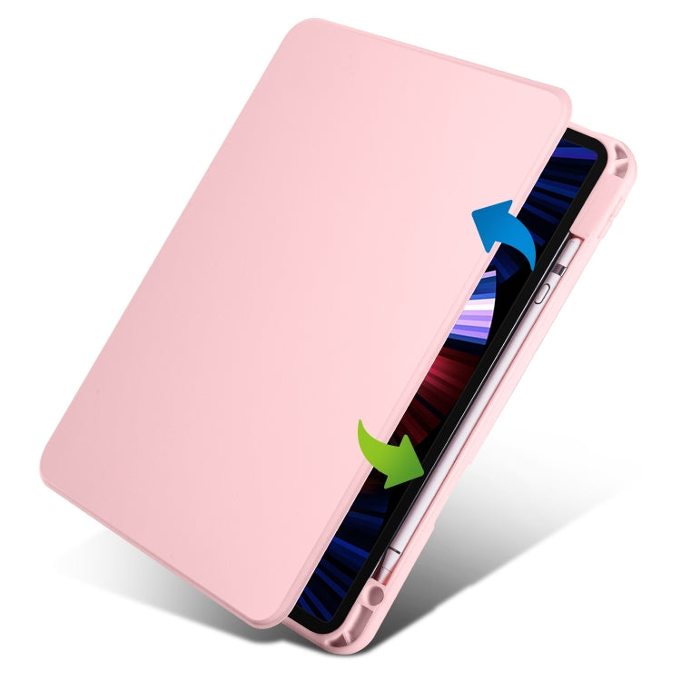 For iPad Pro 11 2025 / 2024 Acrylic 360 Degree Rotation Holder Leather Tablet Case