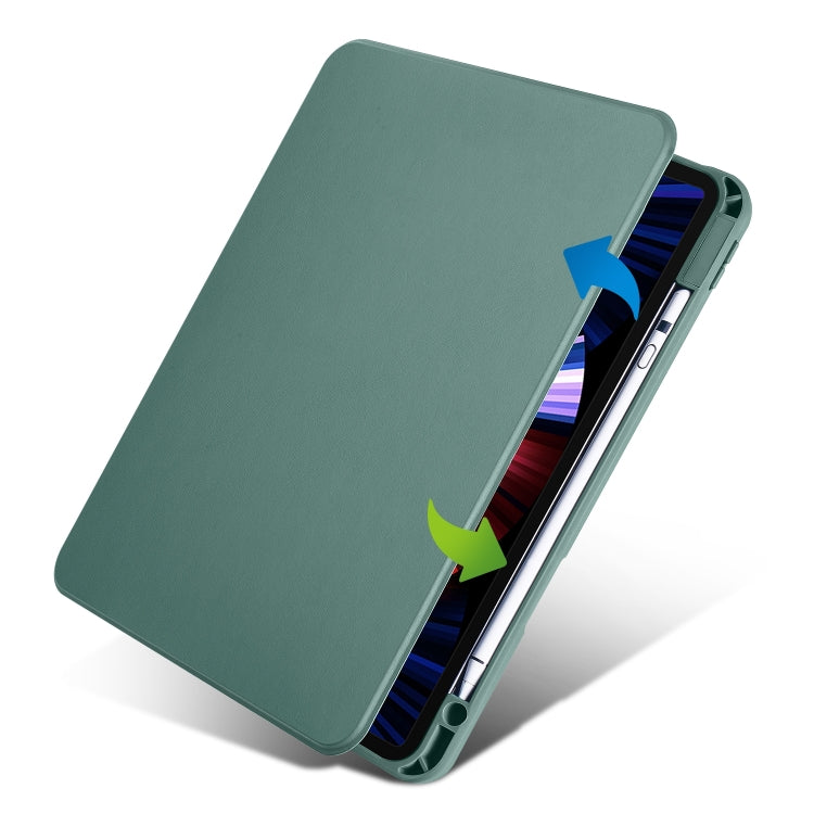 For iPad Pro 11 2025 / 2024 Acrylic 360 Degree Rotation Holder Leather Tablet Case