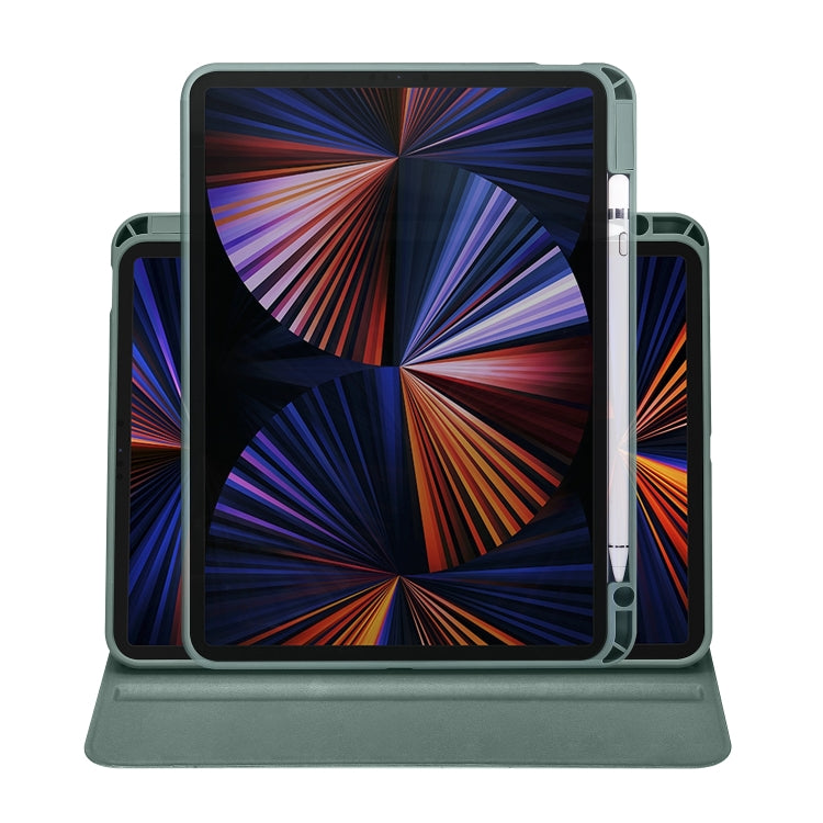 For iPad Pro 11 2025 / 2024 Acrylic 360 Degree Rotation Holder Leather Tablet Case
