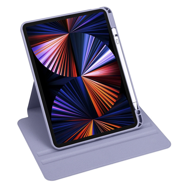 For iPad Pro 11 2025 / 2024 Acrylic 360 Degree Rotation Holder Leather Tablet Case