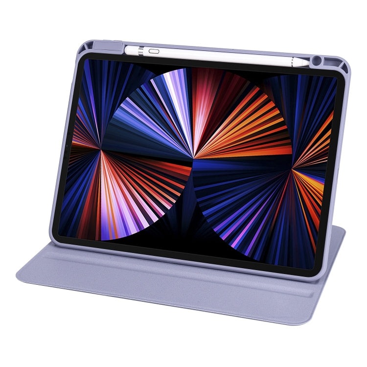 For iPad Pro 13 2025 / 2024 Acrylic 360 Degree Rotation Holder Leather Tablet Case