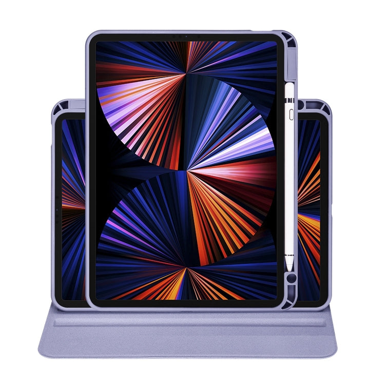 For iPad Pro 13 2025 / 2024 Acrylic 360 Degree Rotation Holder Leather Tablet Case