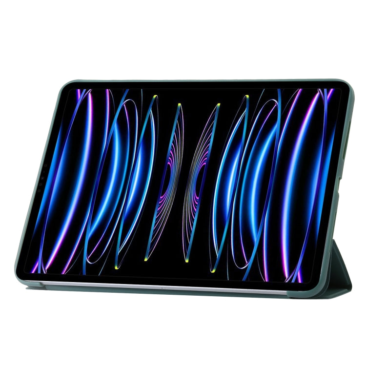 For iPad Pro 13 2025 / 2024 Three-fold Holder Flip Tablet Leather Case
