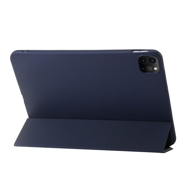 For iPad Pro 13 2025 / 2024 Three-fold Holder Flip Tablet Leather Case