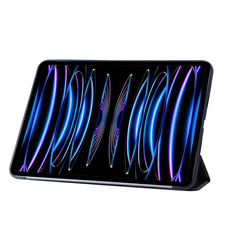 For iPad Pro 13 2025 / 2024 Three-fold Holder Flip Tablet Leather Case
