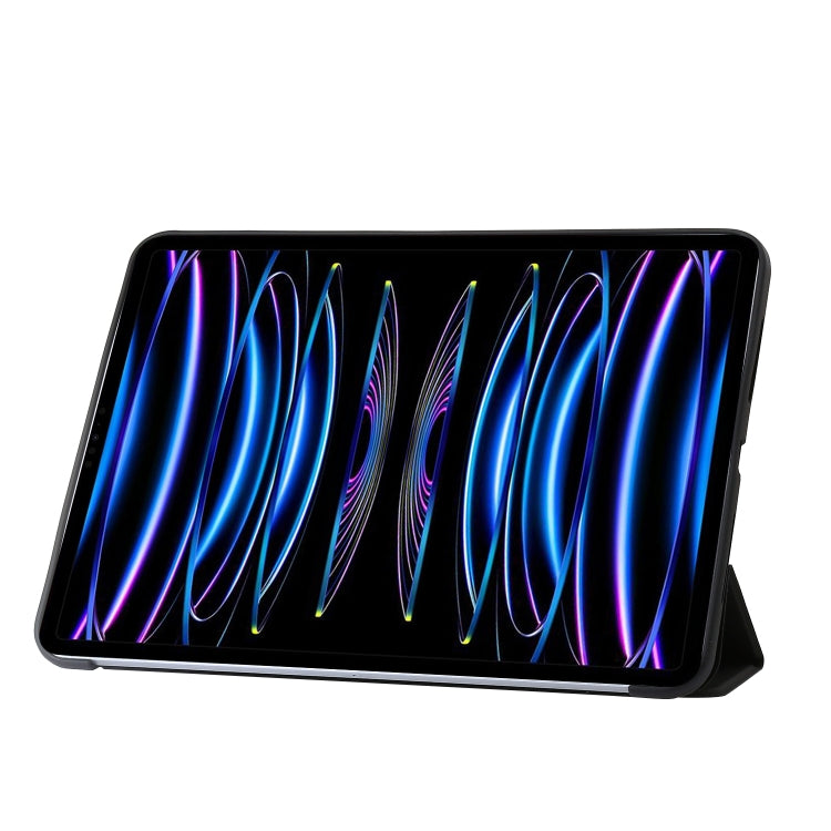 For iPad Pro 13 2025 / 2024 Three-fold Holder Flip Tablet Leather Case