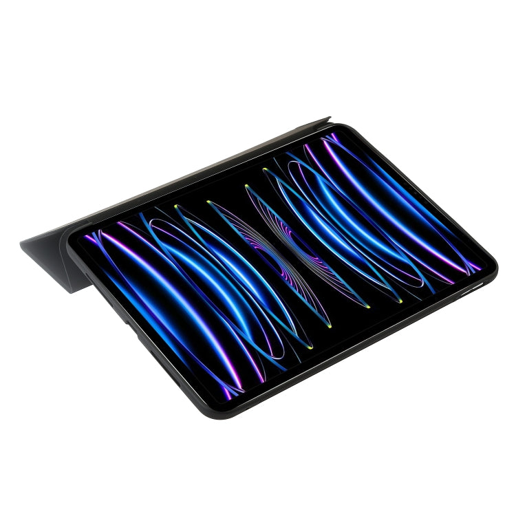 For iPad Pro 13 2025 / 2024 Three-fold Holder Flip Tablet Leather Case