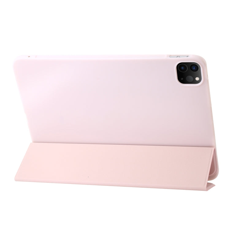 For iPad Pro 13 2025 / 2024 Three-fold Holder Flip Tablet Leather Case