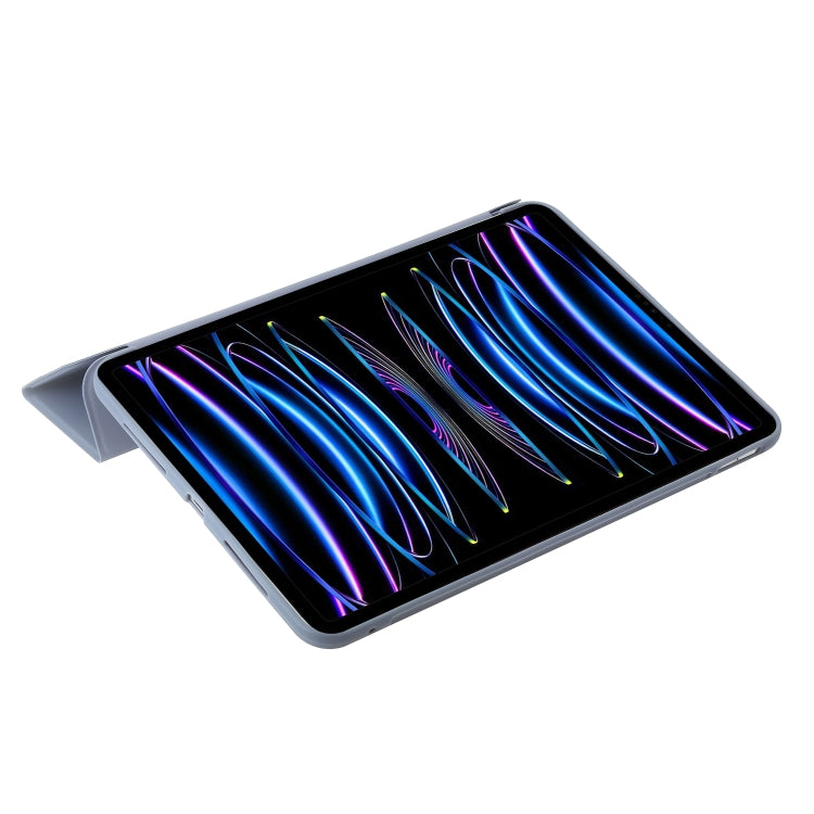 For iPad Pro 13 2025 / 2024 Three-fold Holder Flip Tablet Leather Case