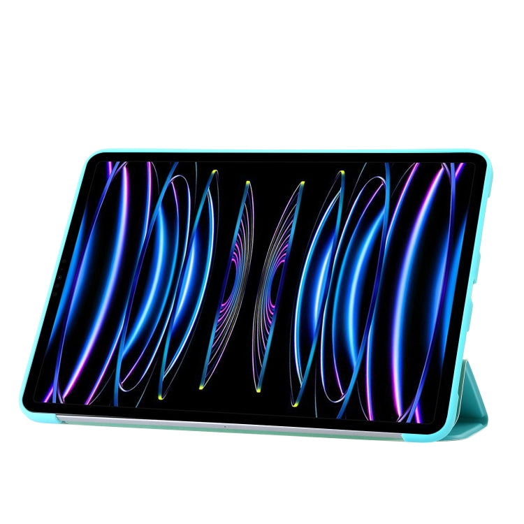 For iPad Pro 13 2025 / 2024 Three-fold Holder Flip Tablet Leather Case