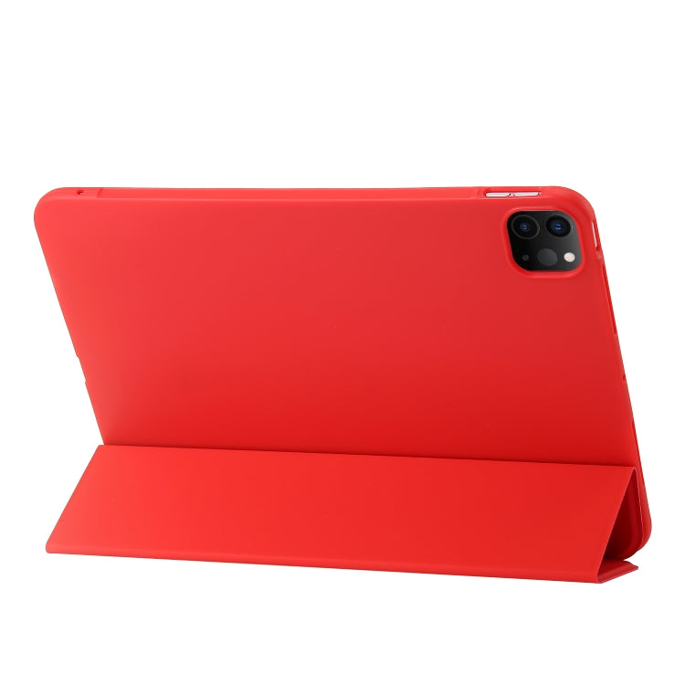 For iPad Pro 13 2025 / 2024 Three-fold Holder Flip Tablet Leather Case
