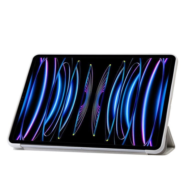 For iPad Pro 13 2025 / 2024 Three-fold Holder Flip Tablet Leather Case
