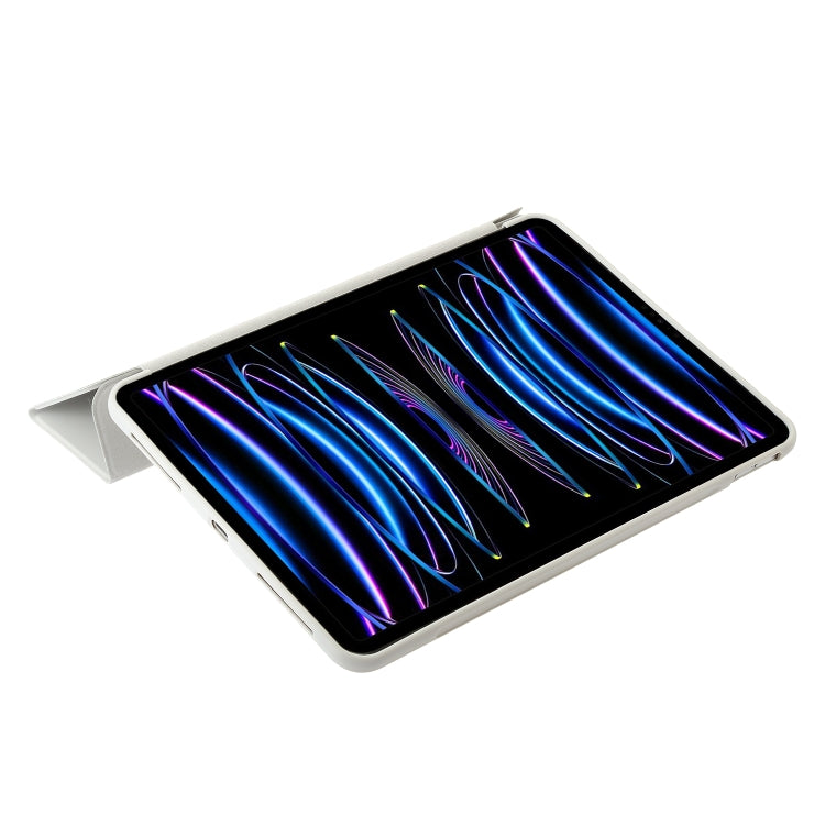 For iPad Pro 13 2025 / 2024 Three-fold Holder Flip Tablet Leather Case