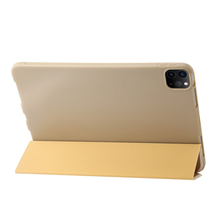 For iPad Pro 13 2025 / 2024 Three-fold Holder Flip Tablet Leather Case
