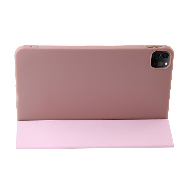 For iPad Pro 11 2025 / 2024 Three-fold Holder Flip Tablet Leather Case
