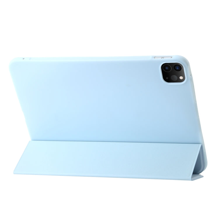 For iPad Pro 11 2025 / 2024 Three-fold Holder Flip Tablet Leather Case