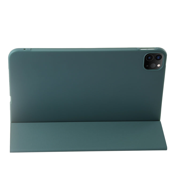 For iPad Pro 11 2025 / 2024 Three-fold Holder Flip Tablet Leather Case