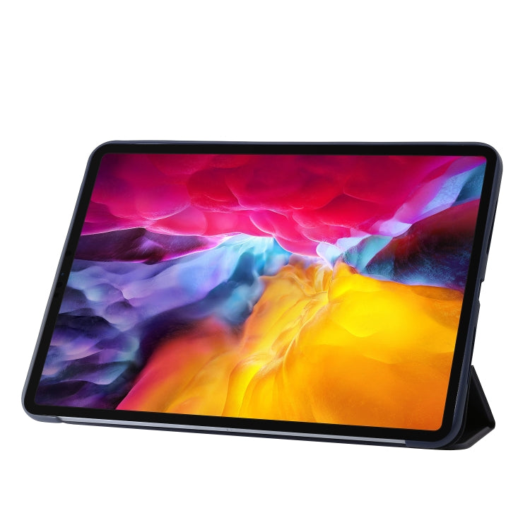For iPad Pro 11 2025 / 2024 Three-fold Holder Flip Tablet Leather Case