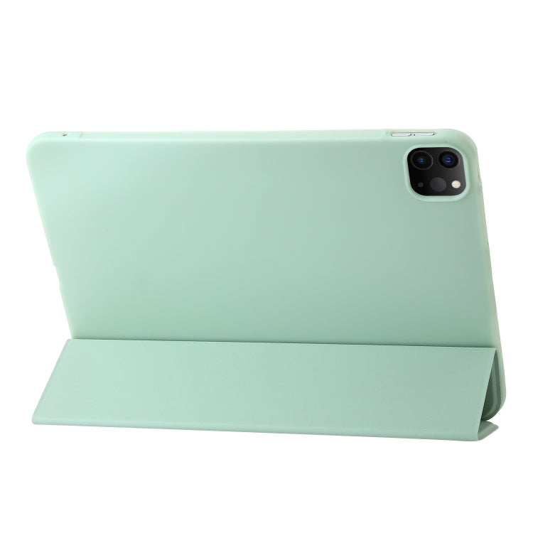 For iPad Pro 11 2025 / 2024 Three-fold Holder Flip Tablet Leather Case