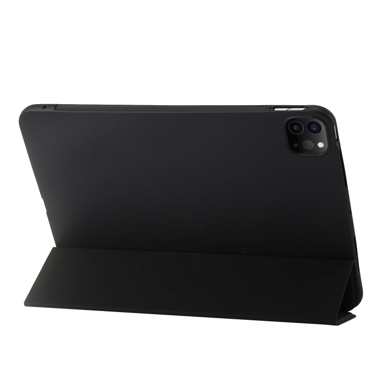 For iPad Pro 11 2025 / 2024 Three-fold Holder Flip Tablet Leather Case