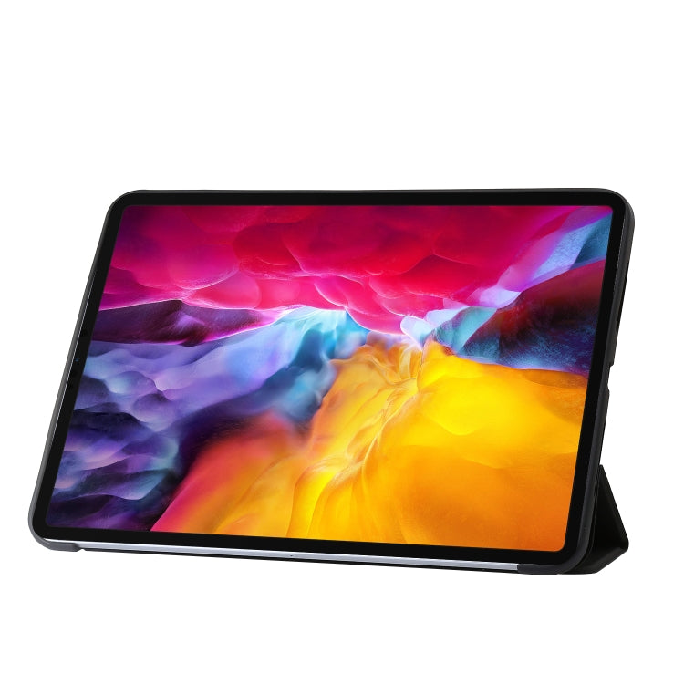 For iPad Pro 11 2025 / 2024 Three-fold Holder Flip Tablet Leather Case