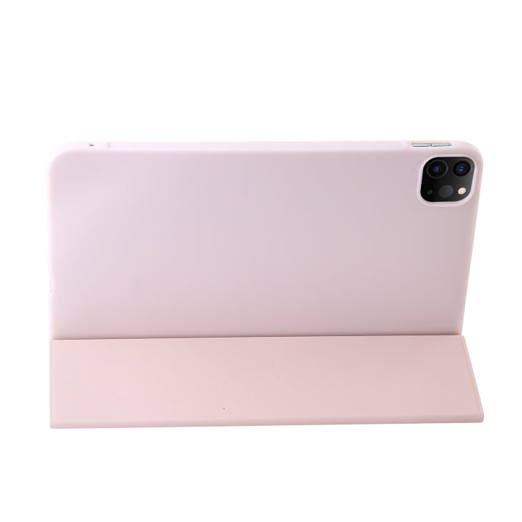For iPad Pro 11 2025 / 2024 Three-fold Holder Flip Tablet Leather Case