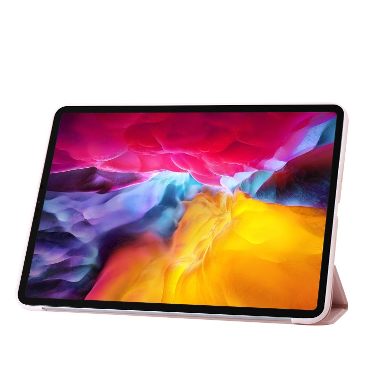For iPad Pro 11 2025 / 2024 Three-fold Holder Flip Tablet Leather Case