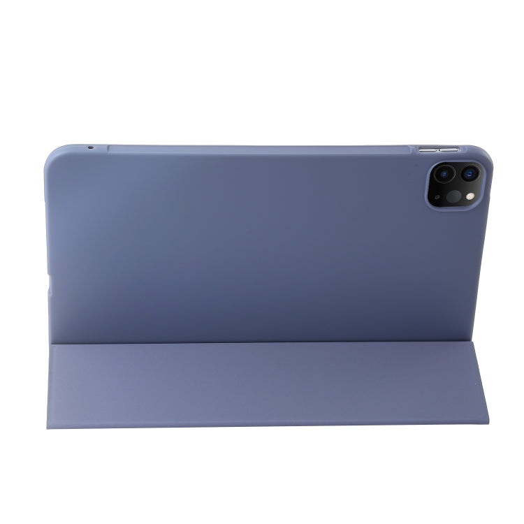 For iPad Pro 11 2025 / 2024 Three-fold Holder Flip Tablet Leather Case