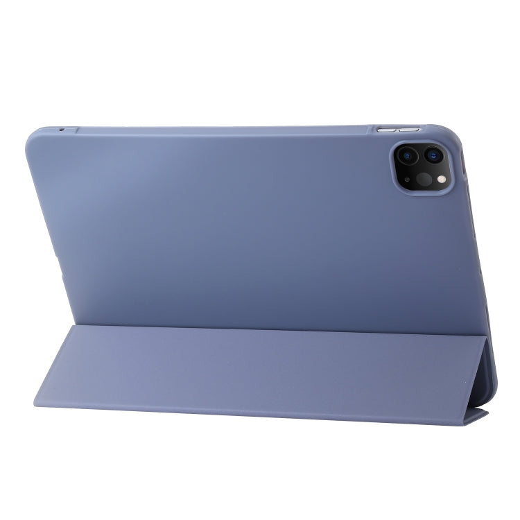 For iPad Pro 11 2025 / 2024 Three-fold Holder Flip Tablet Leather Case