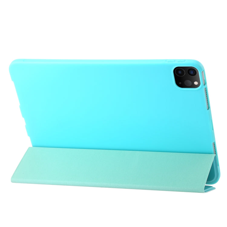 For iPad Pro 11 2025 / 2024 Three-fold Holder Flip Tablet Leather Case