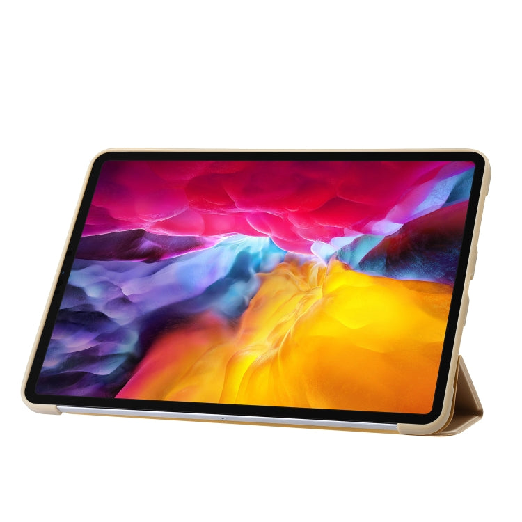 For iPad Pro 11 2025 / 2024 Three-fold Holder Flip Tablet Leather Case