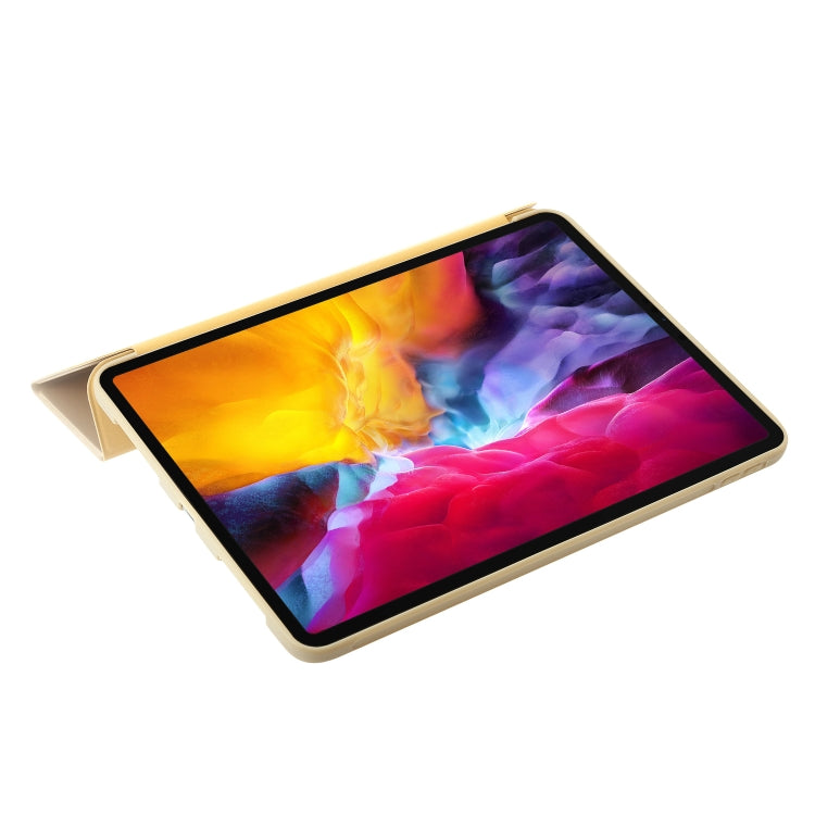 For iPad Pro 11 2025 / 2024 Three-fold Holder Flip Tablet Leather Case