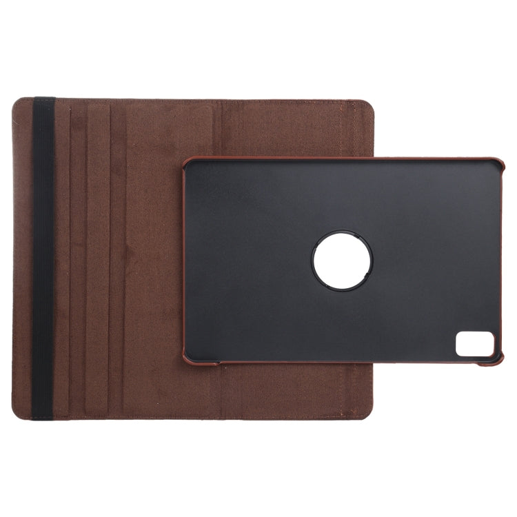 For iPad Pro 11 2025 / 2024 360 Degree Rotation Litchi Texture Leather Tablet Case with Holder